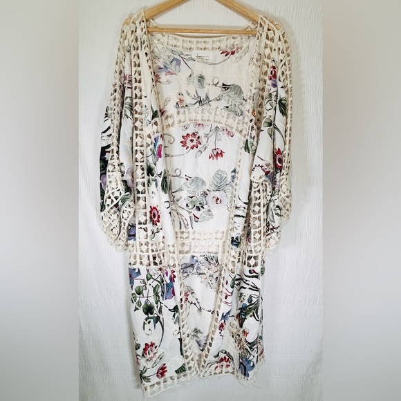 Anthropologie Clea Crochet Kimono - Picture 3 of 7